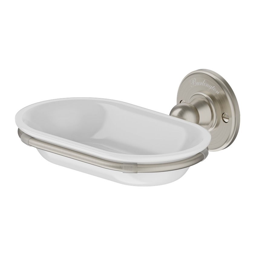 Burlington Brushed Nickel Soap Dish